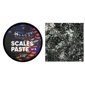 Гель паста рельєфна з блискітками, 5 мл №05 Колір: срібний Scasles paste SAGA Professional