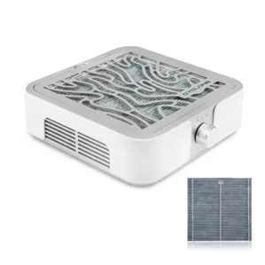 BUCOS CYCLONE X2 Витяжка для манікюру з вугільним HEPA фільтром 72W  SILVER