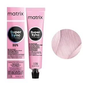 10V екстрасвітлий блондин фіолетовий Тонер для волосся на лужній основі без аміаку, 90 мл SUPER SYNC  Pre-Bonded MATRIX