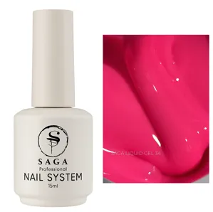 Гель рідкий для зміцнення нігтів, 15 мл №34 Liquid Gel SAGA Professional