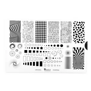 Пластина для стемпінгу №08 "Print" SAGA Professional 