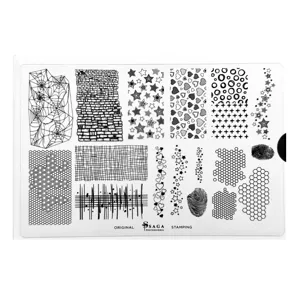 Пластина для стемпінгу №10 "Fantasy" SAGA Professional 