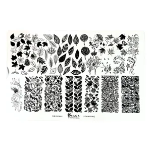 Пластина для стемпінгу №12 "Autumn" SAGA Professional 