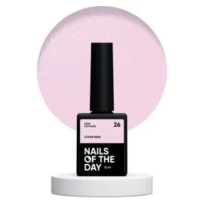 База камуфлююча з шимером, 10 мл №026 Cover Base NEW Formula NAILSOFTHEDAY