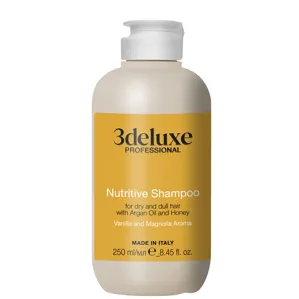 Шампунь для сухого та тьмяного волосся з аргановою олією та медом, 250 мл Nutritive Shampoo 3deluxe Professional