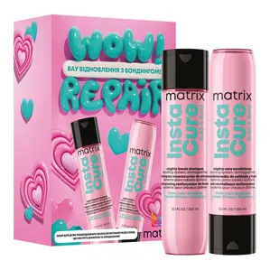 Набір з бондингом для відновлення дуже пошкодженого волосся (шампунь 300 мл + кондиціонер 300 мл), Insta Cure Build-A-Bond Total Results MATRIX