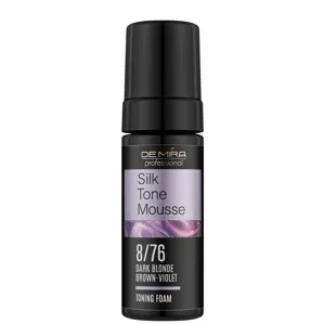 8/76 русявий коричнево-фіолетовий Тонувальний мус з шовком, 120 мл SilkTone Mousse DEMIRA Professional