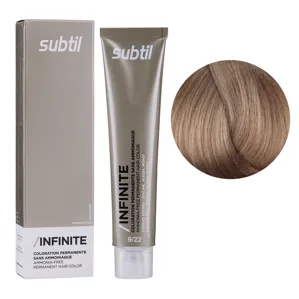 9/22 дуже світлий блондин інтенсивний перламутровий Безаміачна стійка крем-фарба для волосся, 60 мл Permanent Hair Color INFINITE SUBTIL