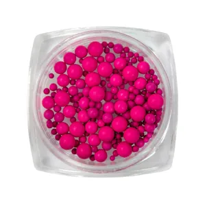 Намистинки для декору №03 Dark Pink Puffy Dot SILLER Professional 