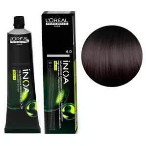 4/0 Фарба для волосся стійка без аміаку, 60мл No-Ammonia Permanent Color  INOA L`Oreal Professionnel 