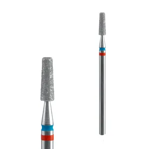 Фреза діамантова DUO КОНУС ЧЕРВОНО-СИНІЙ діаметр 2,5 мм / робоча частина 8 мм EXPERT (FA70RB025/8) STALEKS PRO