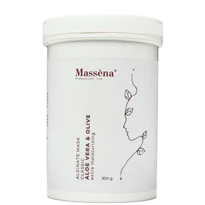 Альгінатна маска для обличчя зволожувальна з "Алое та олією оливи", 300 г ALOE VERA & OLIVE Classic Alginate Mask Massena