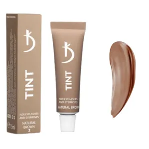 Фарба для брів та вій TINT №2, колір: Натурально-коричневий (Natural brown), 15 мл Kodi Professional 