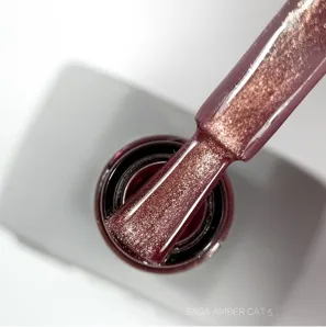 Гель-лак котяче око, 10 мл №05 Amber Cat Gel Polish SAGA Professional