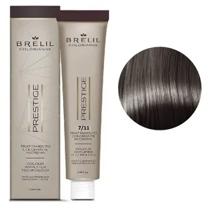 7/11 Крем-фарба для волосся перманентна з низьким вмістом аміаку, 100мл  Colorianne Prestige BRELIL Professional