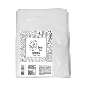 Пеньюар для перукарських робіт EXTRA SAFE 0,9х1,4 м (100 шт в пачці) з поліетилену, колір: ПРОЗОРИЙ Panni Mlada
