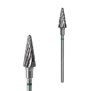 Фреза твердосплавна КОНУС ЗЕЛЕНИЙ діаметр 6 мм / робоча частина 14 мм EXPERT (FT71G060/14) STALEKS PRO