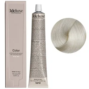 12/12 спеціальний блондин попелясто-фіолетовий Фарба для волосся, 100 мл Permanent Hair Color 3Deluxe Professional