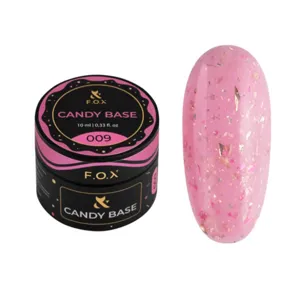 F.O.X Candy Base Основа з поталлю для гель-лаку 10мл №009