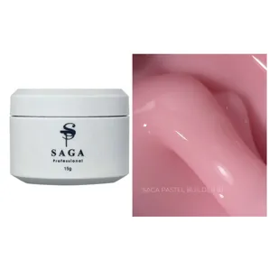 Гель для нарощування та укріплення нігтів, 15 мл №010 Pastel Builder Gel SAGA Professional