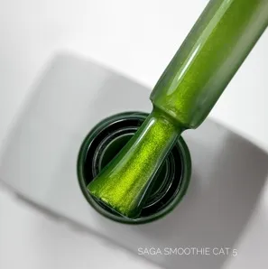 Гель-лак кошаче око, 10 мл №05 Smoothie Cat Gel Polish SAGA Professional