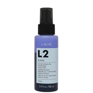Двофазний кондиціонер для освітленного або сивого волосся (з фіолетовим пігментом), 100 мл 45543 Instant detangling conditioner BLONDE L2 LAKME
