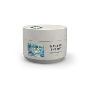 Гель для нарощування нігтів, 15 мл №106 Колір: Прозорий з пластівцями юкі Builder Gel NAILSOFTHEDAY