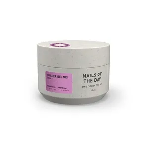 Гель для нарощування нігтів, 15 мл №103 Колір: Рожевий з поталлю Builder Gel NAILSOFTHEDAY