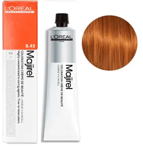 8/43 Світлий блондин мідно-золотистий Фарба для волосся стійка, 60 мл  Majirel L`Oreal Professionnel (оновлений формат)