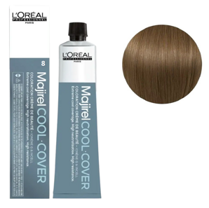 8 Світлий блондин натуральний Фарба для волосся стійка для сивини, 60 мл  Majirel Cool Cover L`Oreal Professionnel (оновлений формат)