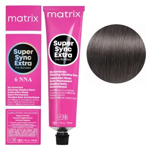 6NNA Темний блондин натуральний інтенсивний Тонер для волосся на лужній основі без аміаку, 90 мл SUPER SYNC EXTRA  Pre-Bonded MATRIX  