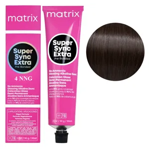 4NNG Шатен натурально-золотистий інтенсивний Тонер для волосся на лужній основі без аміаку, 90 мл SUPER SYNC EXTRA  Pre-Bonded MATRIX