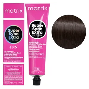 4NN Шатен натуральний інтенсивний Тонер для волосся на лужній основі без аміаку, 90 мл SUPER SYNC  EXTRA Pre-Bonded MATRIX