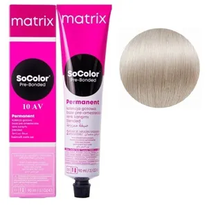 10AV екстрасвітлий блондин попелясто-фіолетовий Крем-фарба для волосся, 90 мл SoColor Pre-Bonded MATRIX (оновлений дизайн)