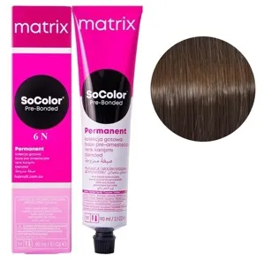 6N темний блондин натуральний Крем-фарба для волосся, 90 мл SoColor Pre-Bonded MATRIX (оновлений дизайн)
