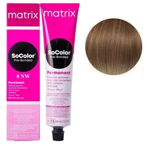 8NW світлий блондин натурально-теплий Крем-фарба для волосся, 90 мл SoColor Pre-Bonded MATRIX (оновлений дизайн)