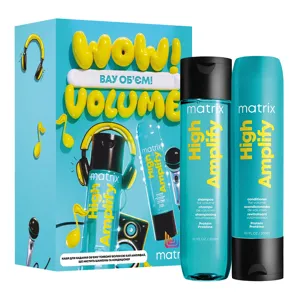 Набір для надання об`єму тонкому волоссю (шампунь 300 мл + кондиціонер 300 мл), High Amplify Total Results MATRIX