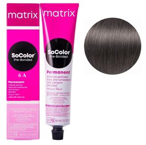 6A темний блондин попелястий Крем-фарба для волосся, 90 мл SoColor Pre-Bonded MATRIX (оновлений дизайн)