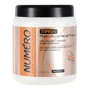 Крем-маска для відновлення волосся з витяжкою вівса, 1000 мл Restructuring Mask with Oats Avena Numero BRELIL Professional