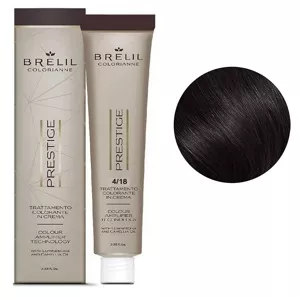 4/18 Крем-фарба для волосся перманентна з низьким вмістом аміаку, 100мл  Colorianne Prestige BRELIL Professional