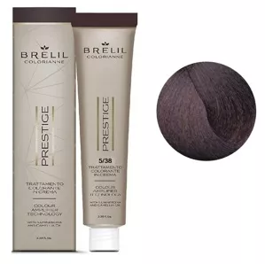 5/38 Крем-фарба для волосся перманентна з низьким вмістом аміаку, 100мл  Colorianne Prestige BRELIL Professional