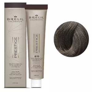 6/10 Крем-фарба для волосся перманентна з низьким вмістом аміаку, 100мл  Colorianne Prestige BRELIL Professional