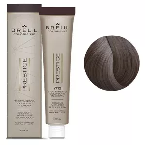 7/12  Крем-фарба для волосся перманентна з низьким вмістом аміаку, 100мл  Colorianne Prestige BRELIL Professional