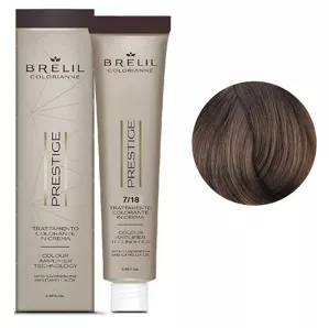 7/18 Крем-фарба для волосся перманентна з низьким вмістом аміаку, 100мл  Colorianne Prestige BRELIL Professional