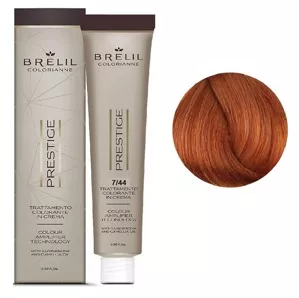 7/44 Крем-фарба для волосся перманентна з низьким вмістом аміаку, 100мл  Colorianne Prestige BRELIL Professional