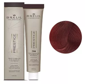 7/64 Крем-фарба для волосся перманентна з низьким вмістом аміаку, 100мл  Colorianne Prestige BRELIL Professional