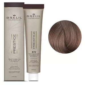 8/12 Крем-фарба для волосся перманентна з низьким вмістом аміаку, 100мл  Colorianne Prestige BRELIL Professional