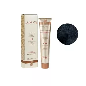 1 Чорний натуральний Крем-фарба для волосся з білим чаєм та екстрактом орхідеї, 100 мл LUXURY Haircolor GREEN LIGHT 