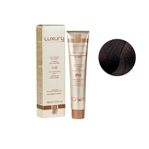 4/00 Середньо-коричневий натуральний інтенсивний Крем-фарба для волосся з білим чаєм та екстрактом орхідеї, 100 мл LUXURY Haircolor GREEN LIGHT