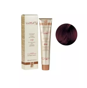 4/4 Середньо-коричневий мідний Крем-фарба для волосся з білим чаєм та екстрактом орхідеї, 100 мл LUXURY Haircolor GREEN LIGHT